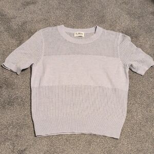 27 Miles Malibu Light Blue Short Sleeve Sweater Size Small